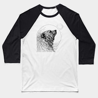 Bear Portrait Baseball T-Shirt